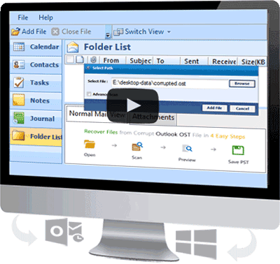 OST Conversion Software Restore emails from offline storage file.